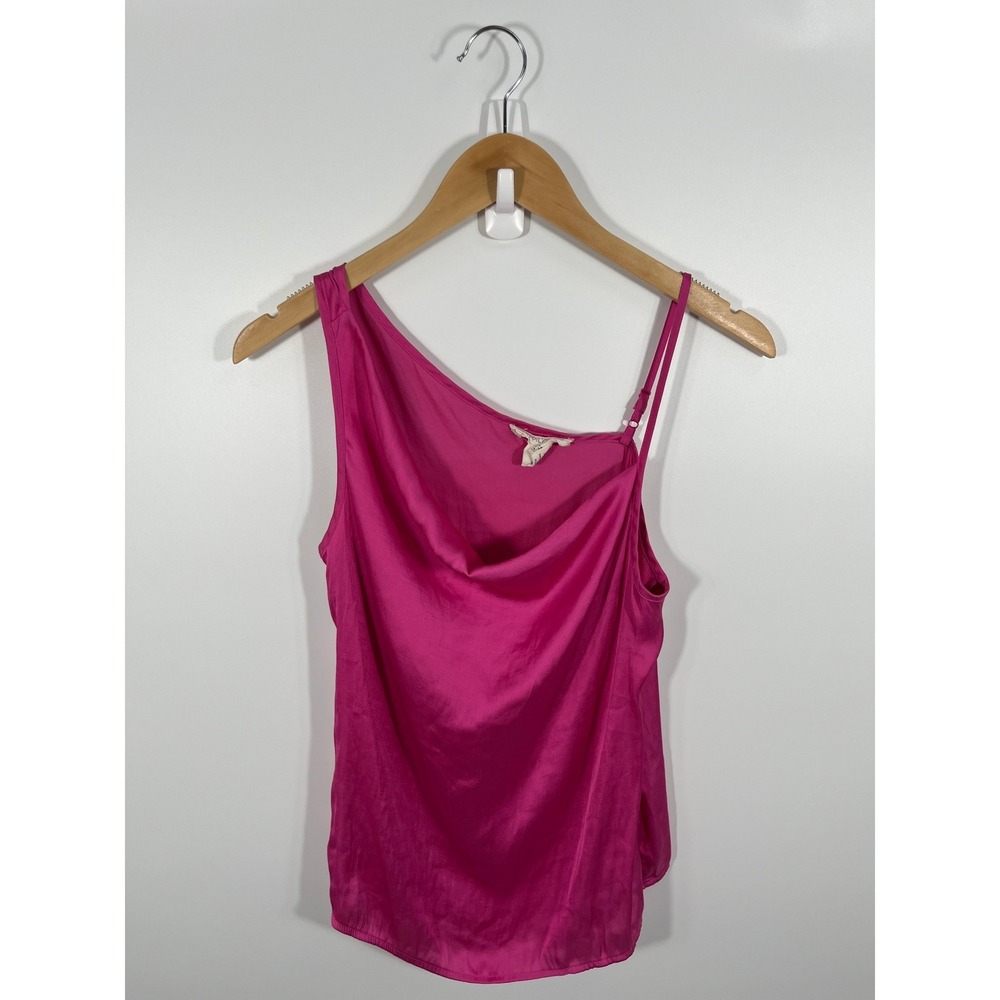 Y2K Womens Cowl Neck Top S Pink 2000s Going Out Party Festival Rave